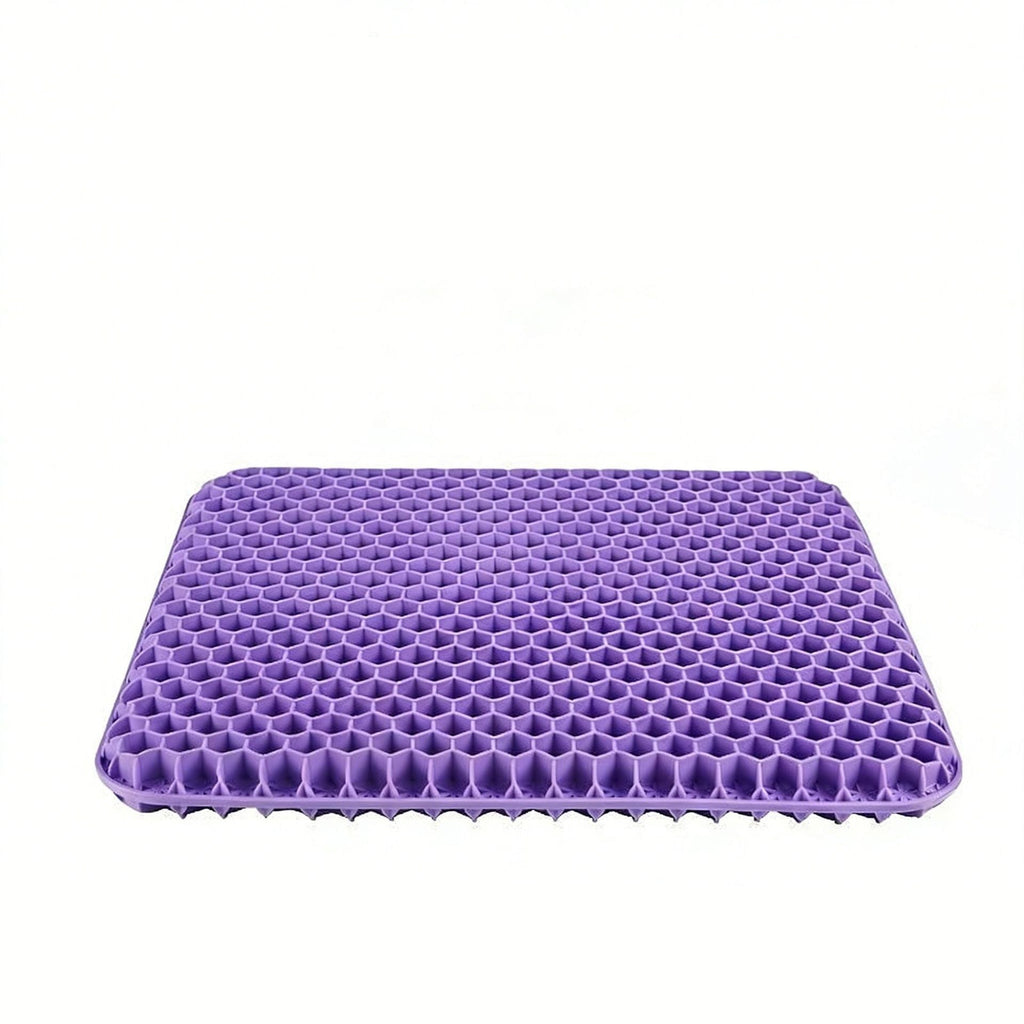 Purple 3D textured cushion mat on a white background.